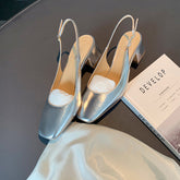 Zapatos de tacón cerrado para mujer, estilo francés, para ir al trabajo